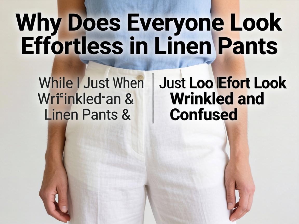 Why Does Everyone Look Effortless in Linen Pants While I Just Look Wrinkled and Confused