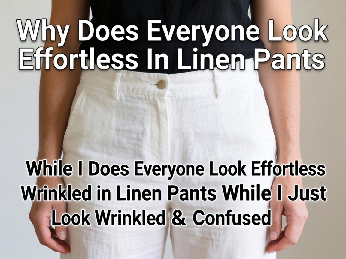 Why Does Everyone Look Effortless in Linen Pants While I Just Look Wrinkled and Confused