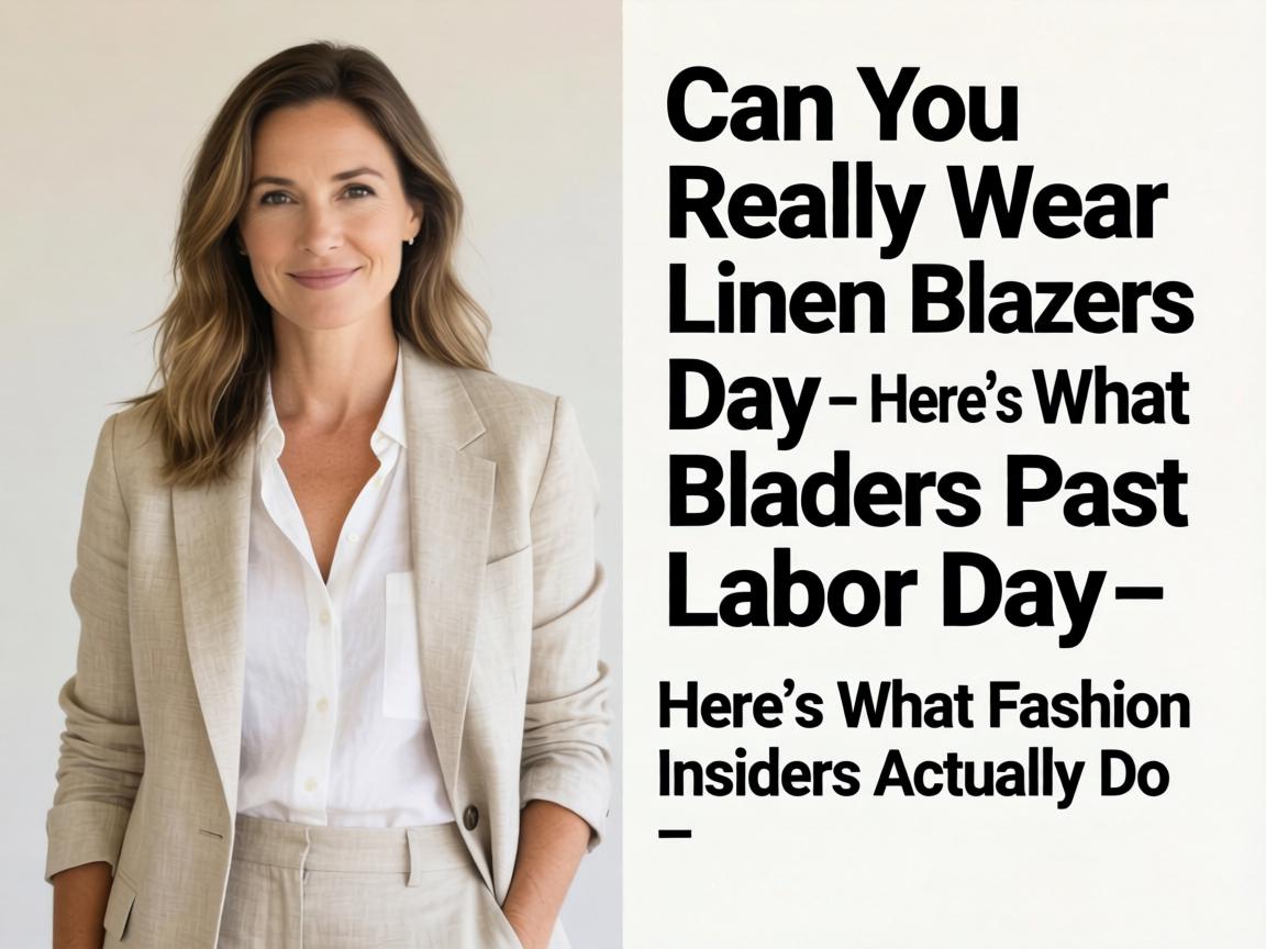 Can You Really Wear Linen Blazers Past Labor Day_ Here’s What Fashion Insiders Actually Do