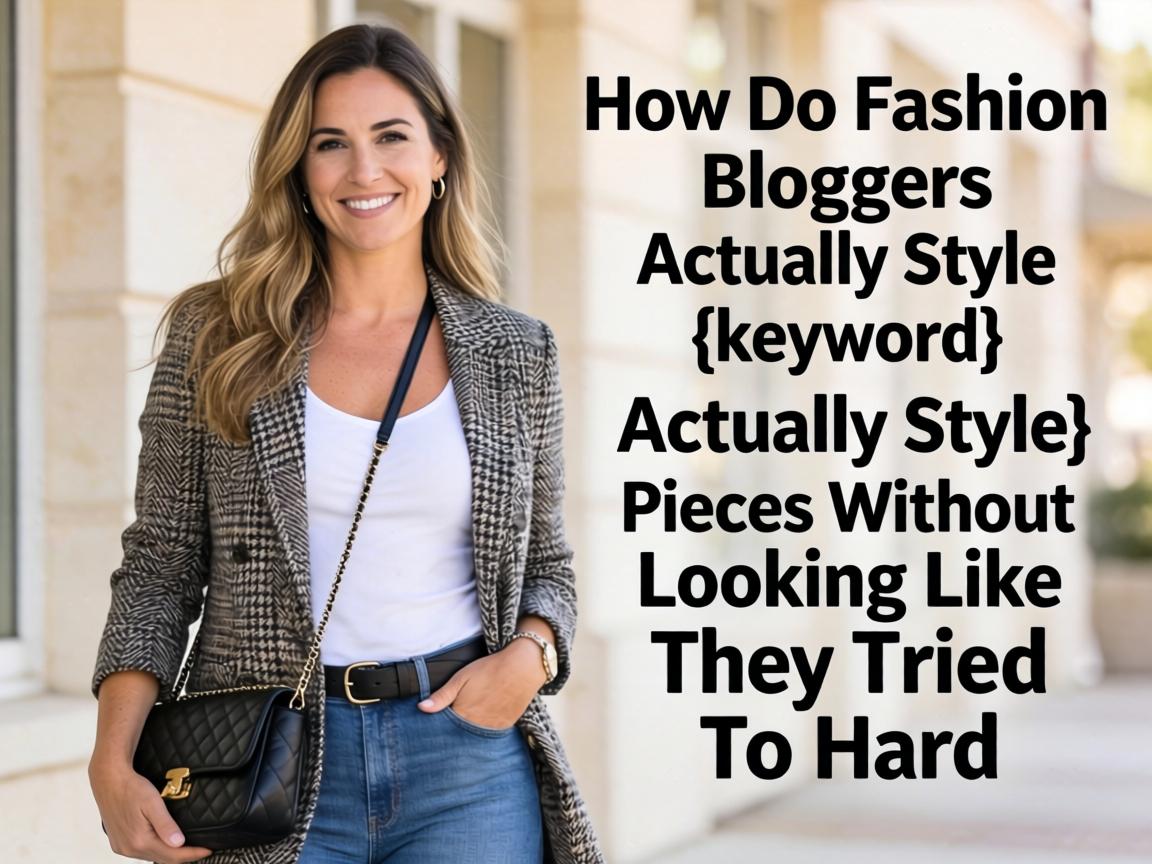 How Do Fashion Bloggers Actually Style {keyword} Pieces Without Looking Like They Tried Too Hard