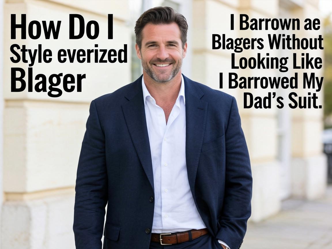 How Do I Style Oversized Blazers Without Looking Like I Borrowed My Dad's Suit