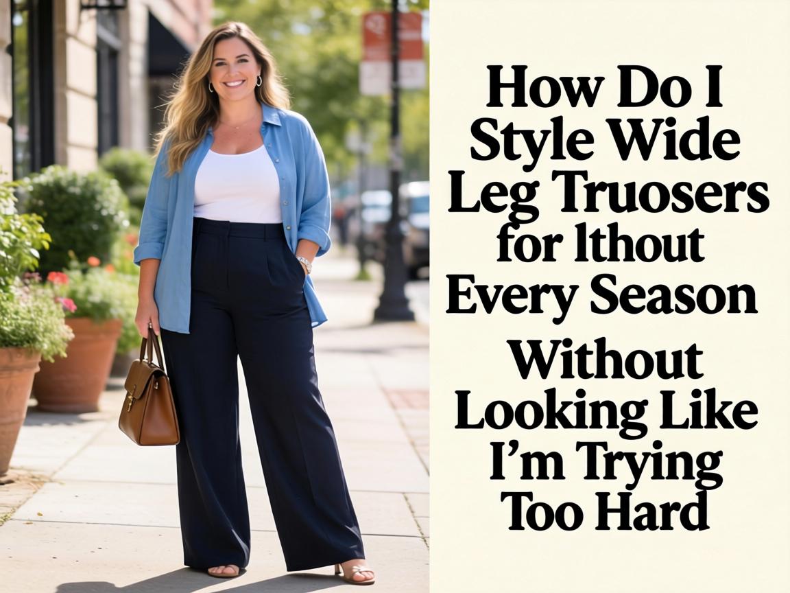 How Do I Style Wide-Leg Trousers for Every Season Without Looking Like I'm Trying Too Hard