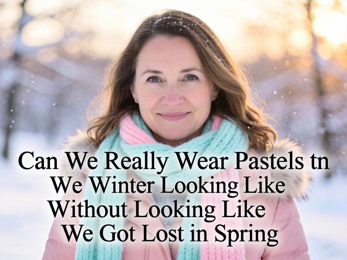 Can We Really Wear Pastels in Winter Without Looking Like We Got Lost in Spring