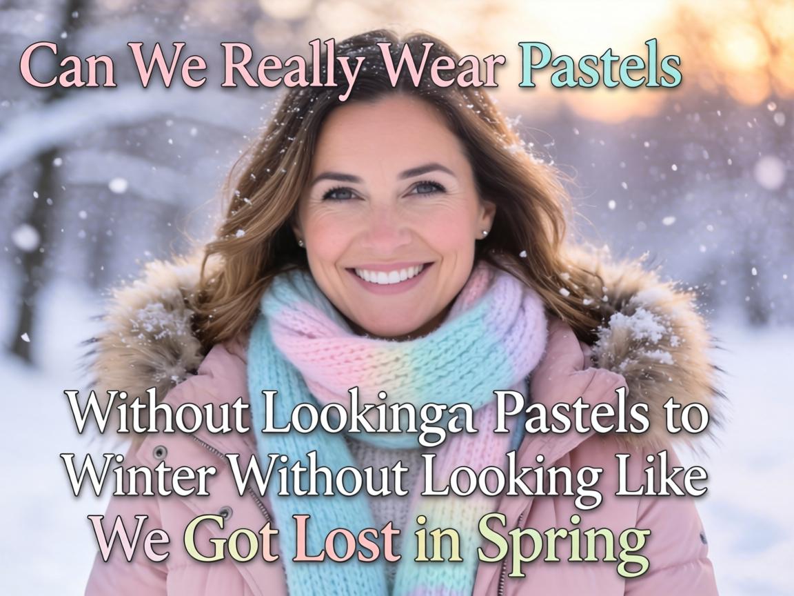 Can We Really Wear Pastels in Winter Without Looking Like We Got Lost in Spring