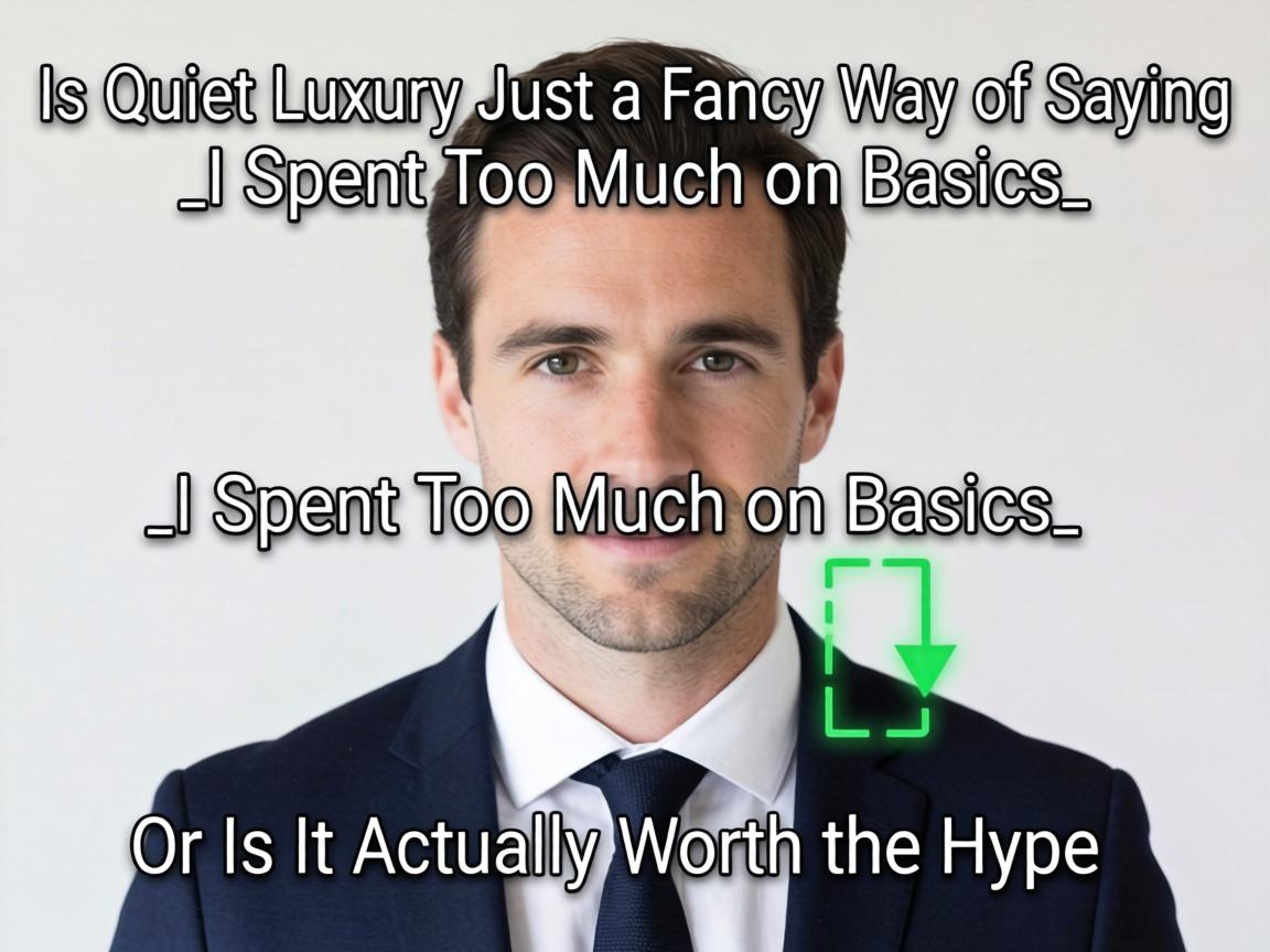 Is Quiet Luxury Just a Fancy Way of Saying _I Spent Too Much on Basics_ or Is It Actually Worth the Hype