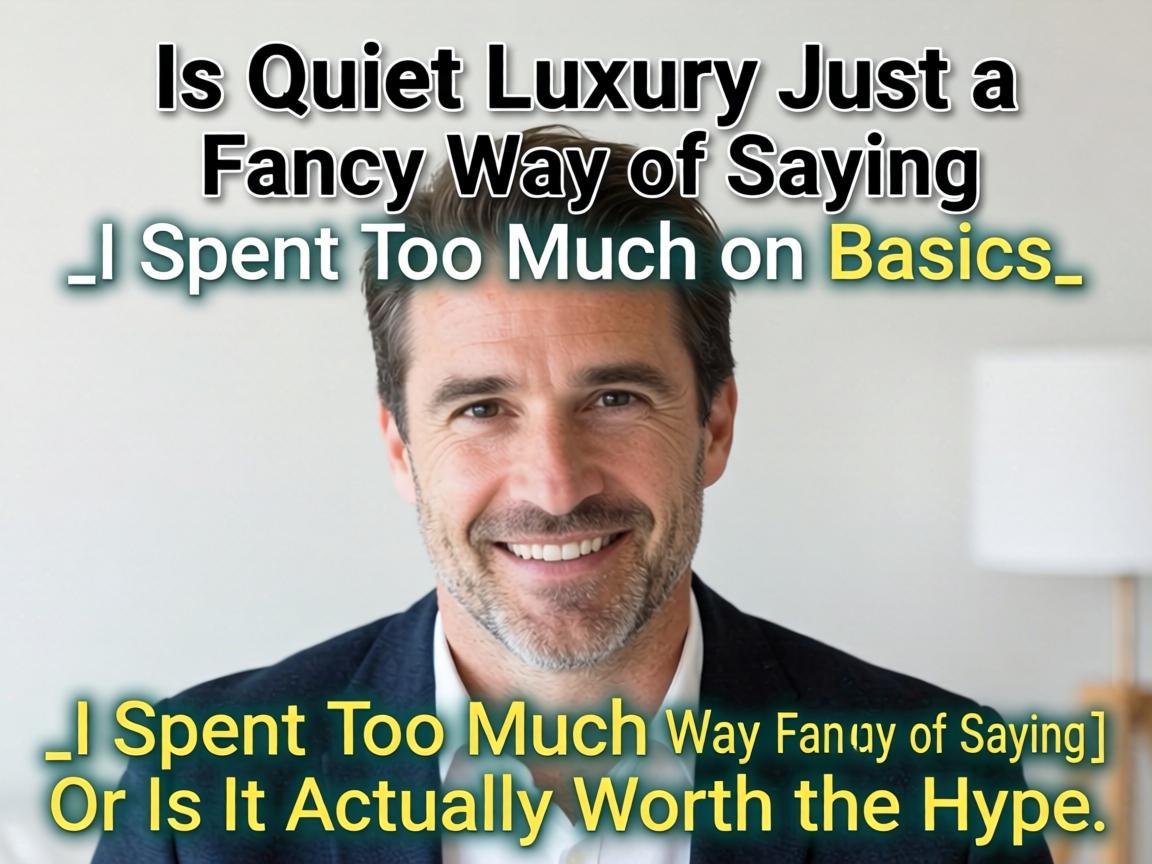 Is Quiet Luxury Just a Fancy Way of Saying _I Spent Too Much on Basics_ or Is It Actually Worth the Hype