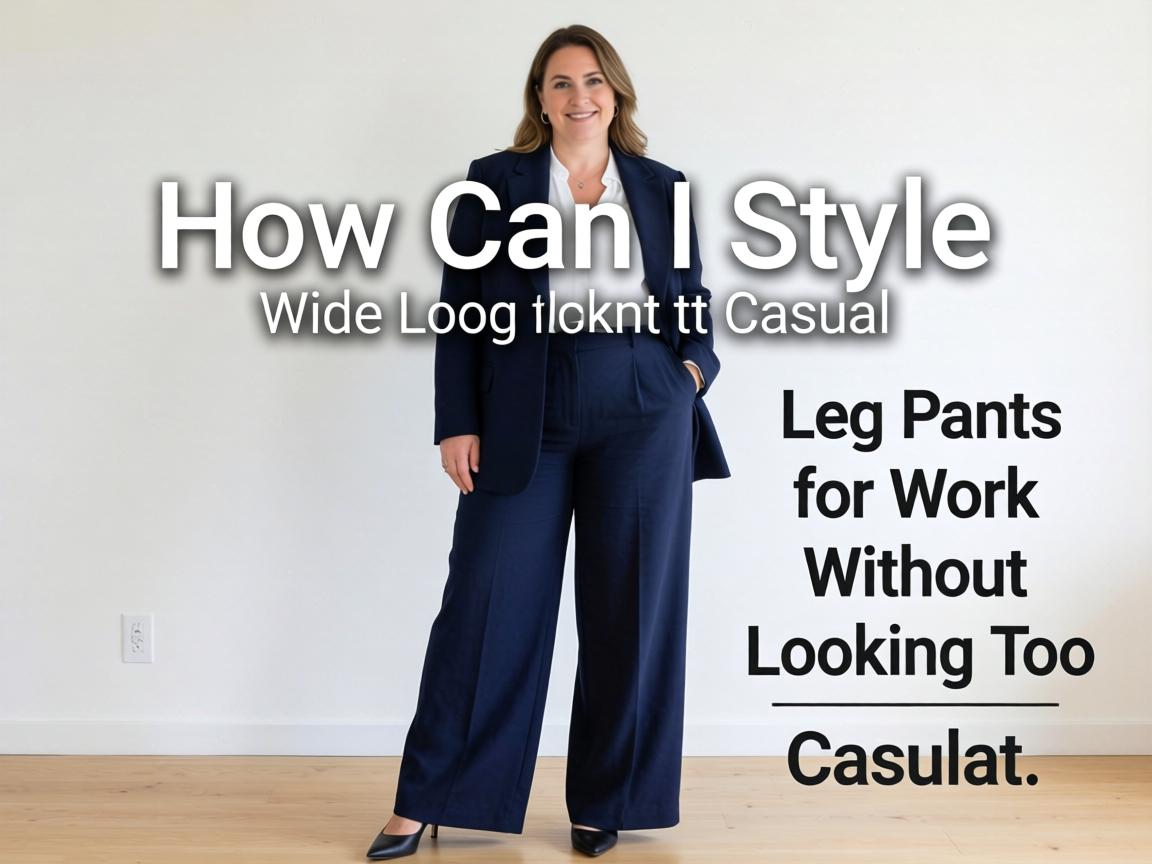 How Can I Style Wide-Leg Pants for Work Without Looking Too Casual