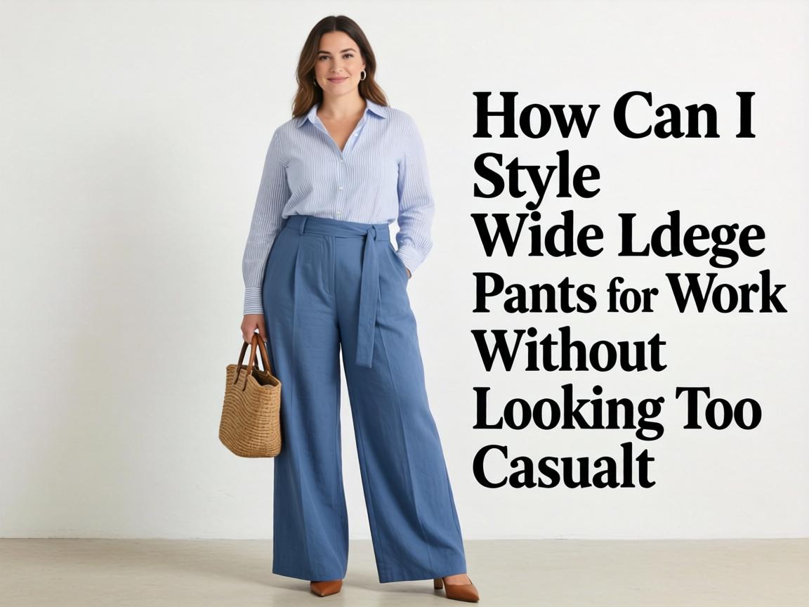 How Can I Style Wide-Leg Pants for Work Without Looking Too Casual