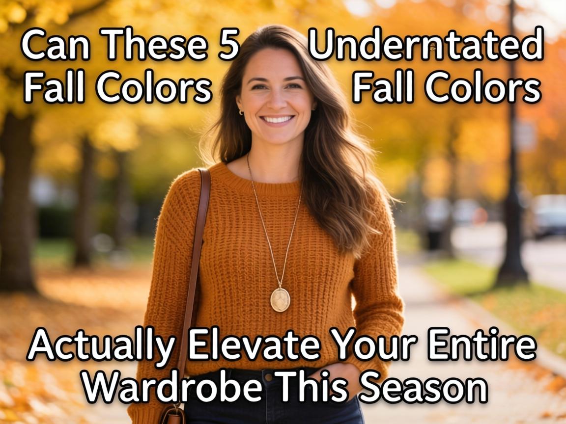 Can These 5 Underrated Fall Colors Actually Elevate Your Entire Wardrobe This Season