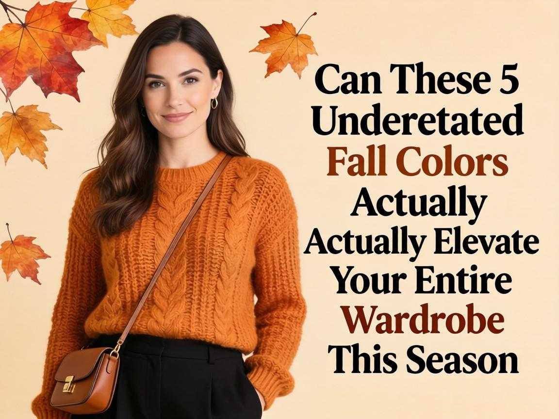 Can These 5 Underrated Fall Colors Actually Elevate Your Entire Wardrobe This Season