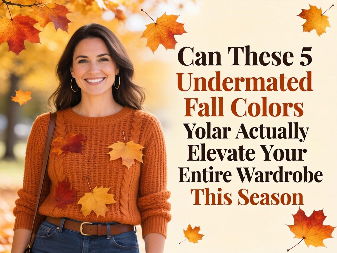 Can These 5 Underrated Fall Colors Actually Elevate Your Entire Wardrobe This Season