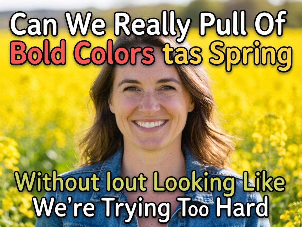 Can We Really Pull Off Bold Colors This Spring Without Looking Like We're Trying Too Hard