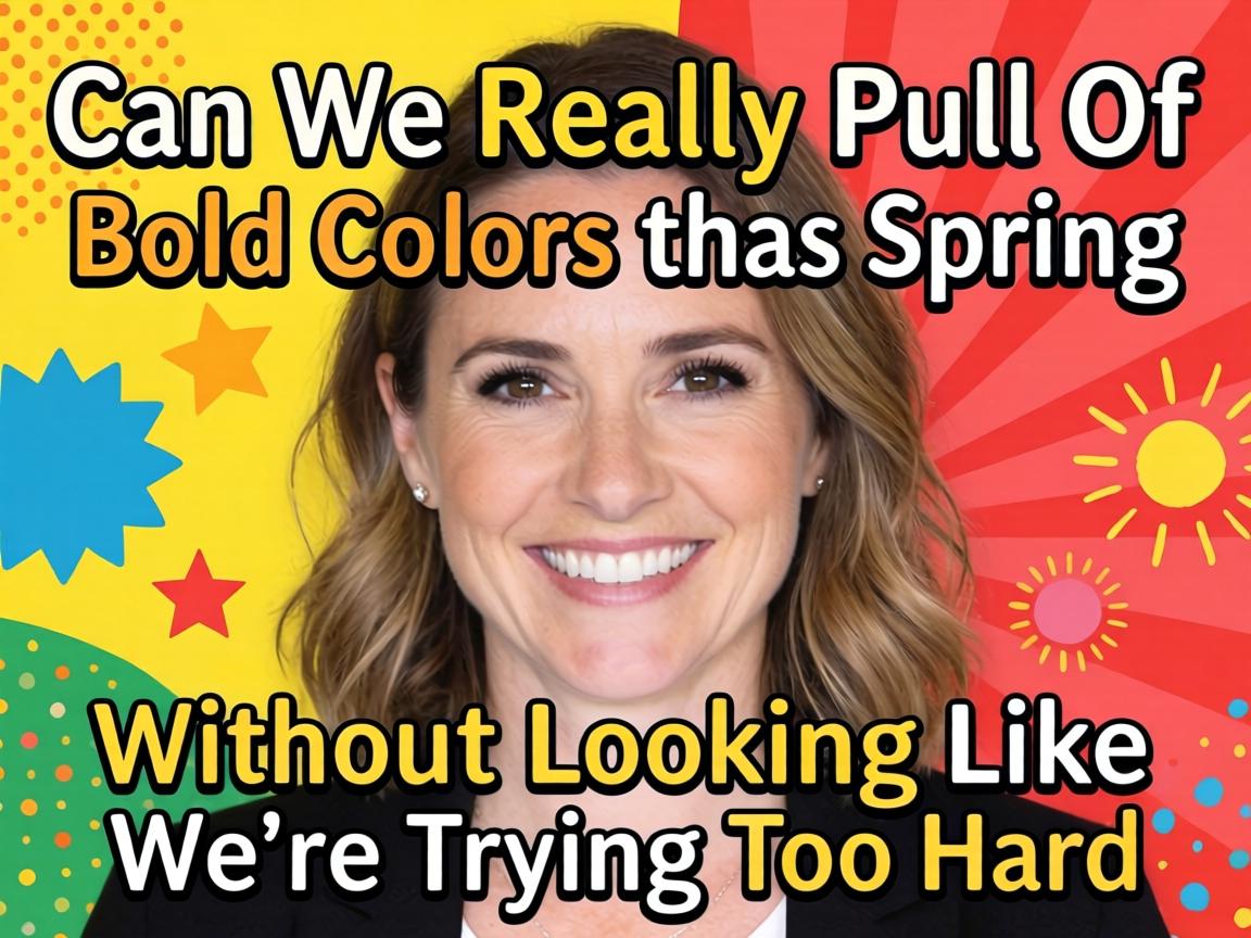 Can We Really Pull Off Bold Colors This Spring Without Looking Like We're Trying Too Hard