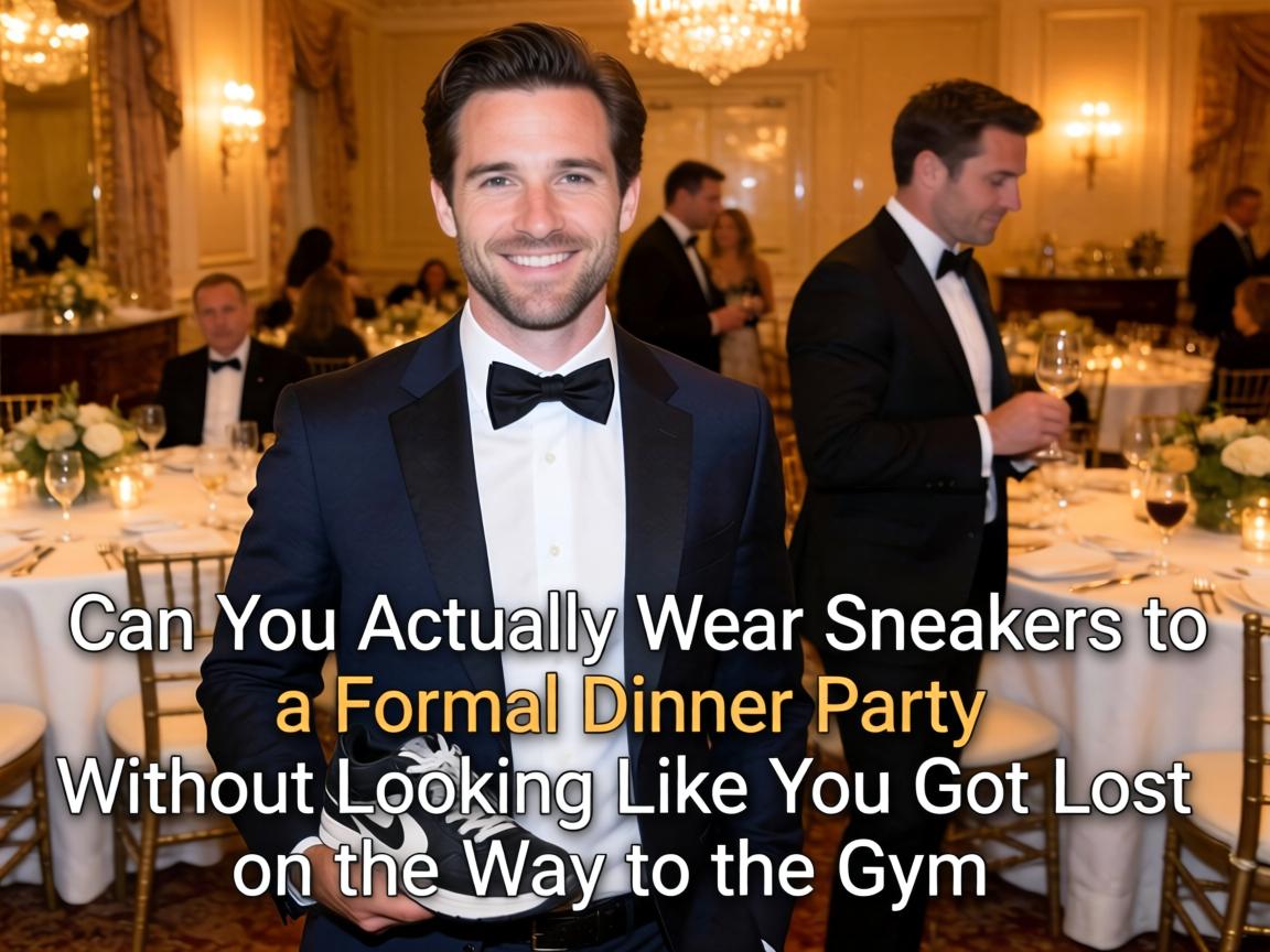 Can You Actually Wear Sneakers to a Formal Dinner Party Without Looking Like You Got Lost on the Way to the Gym