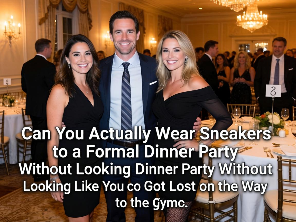 Can You Actually Wear Sneakers to a Formal Dinner Party Without Looking Like You Got Lost on the Way to the Gym