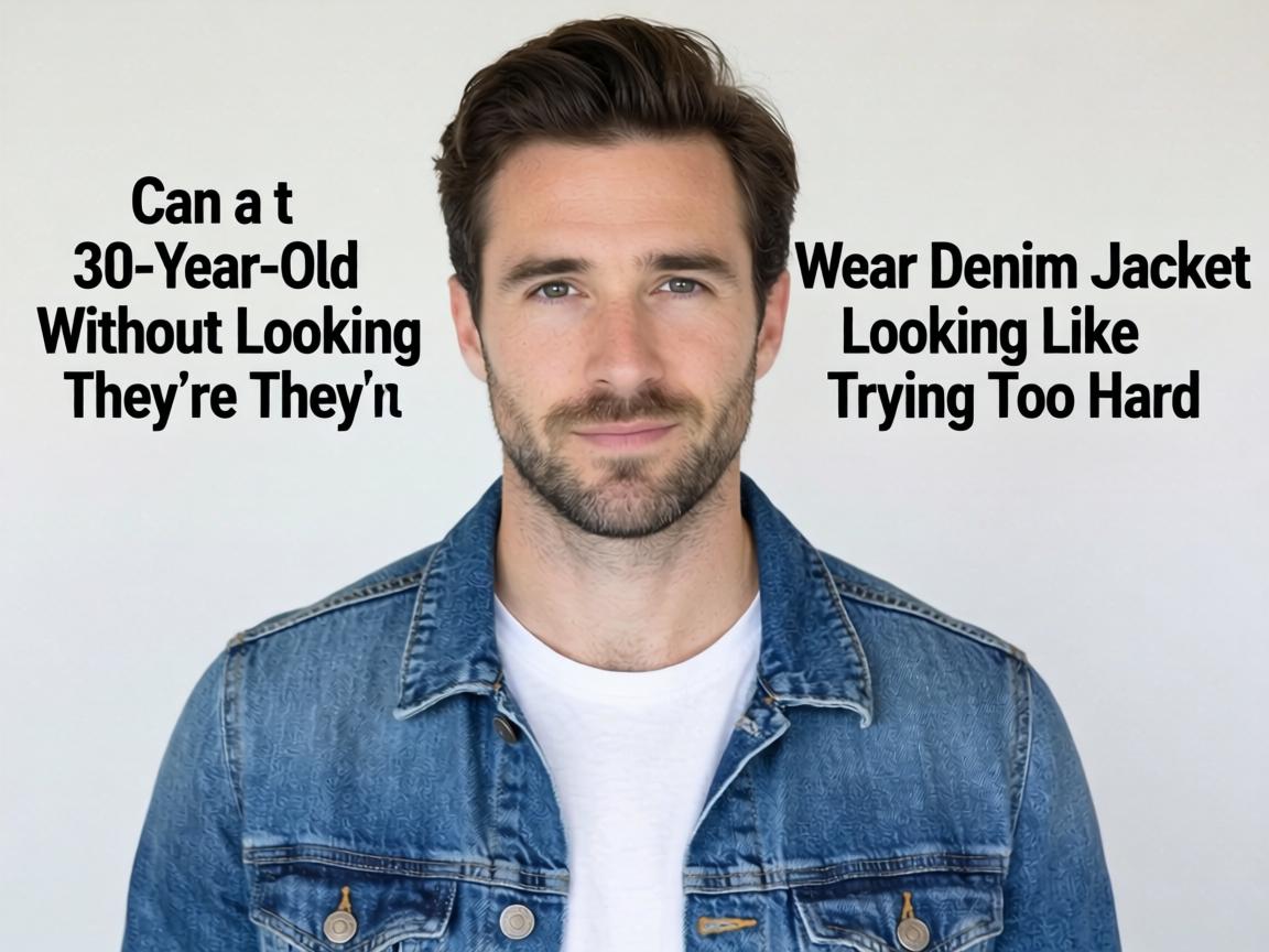 Can a 30-Year-Old Wear Denim Jackets Without Looking Like They're Trying Too Hard
