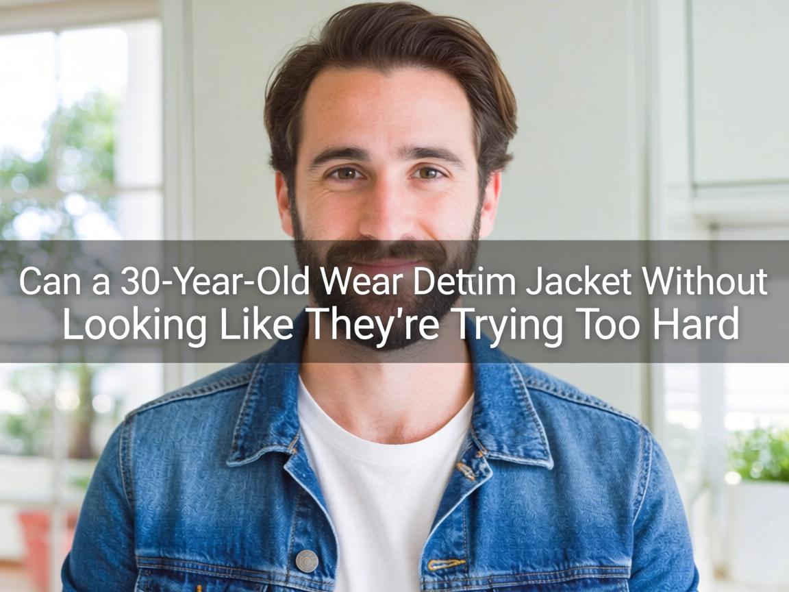 Can a 30-Year-Old Wear Denim Jackets Without Looking Like They're Trying Too Hard