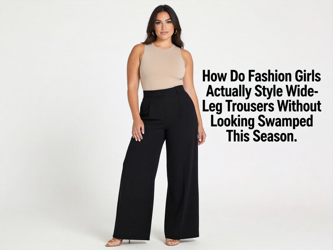 How Do Fashion Girls Actually Style Wide-Leg Trousers Without Looking Swamped This Season