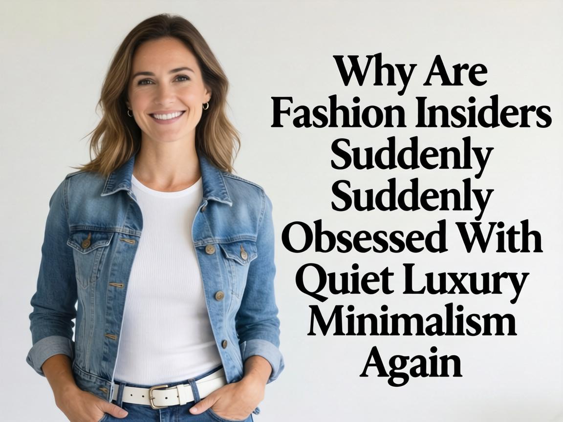 Why Are Fashion Insiders Suddenly Obsessed With Quiet Luxury Minimalism Again