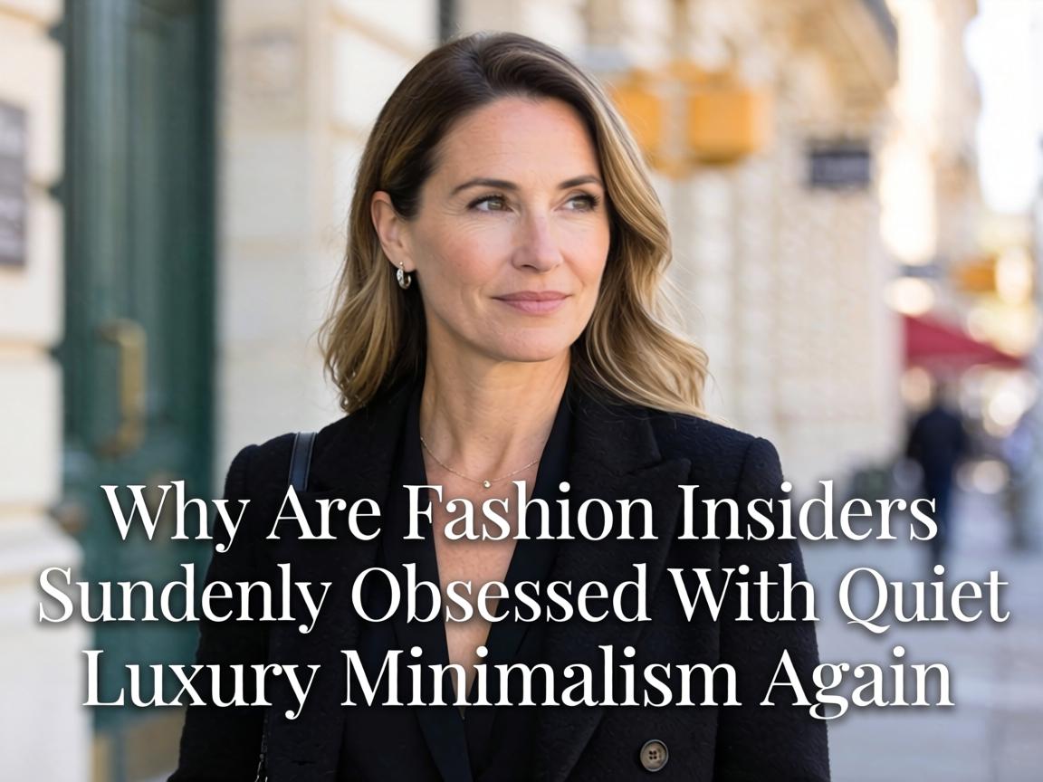 Why Are Fashion Insiders Suddenly Obsessed With Quiet Luxury Minimalism Again
