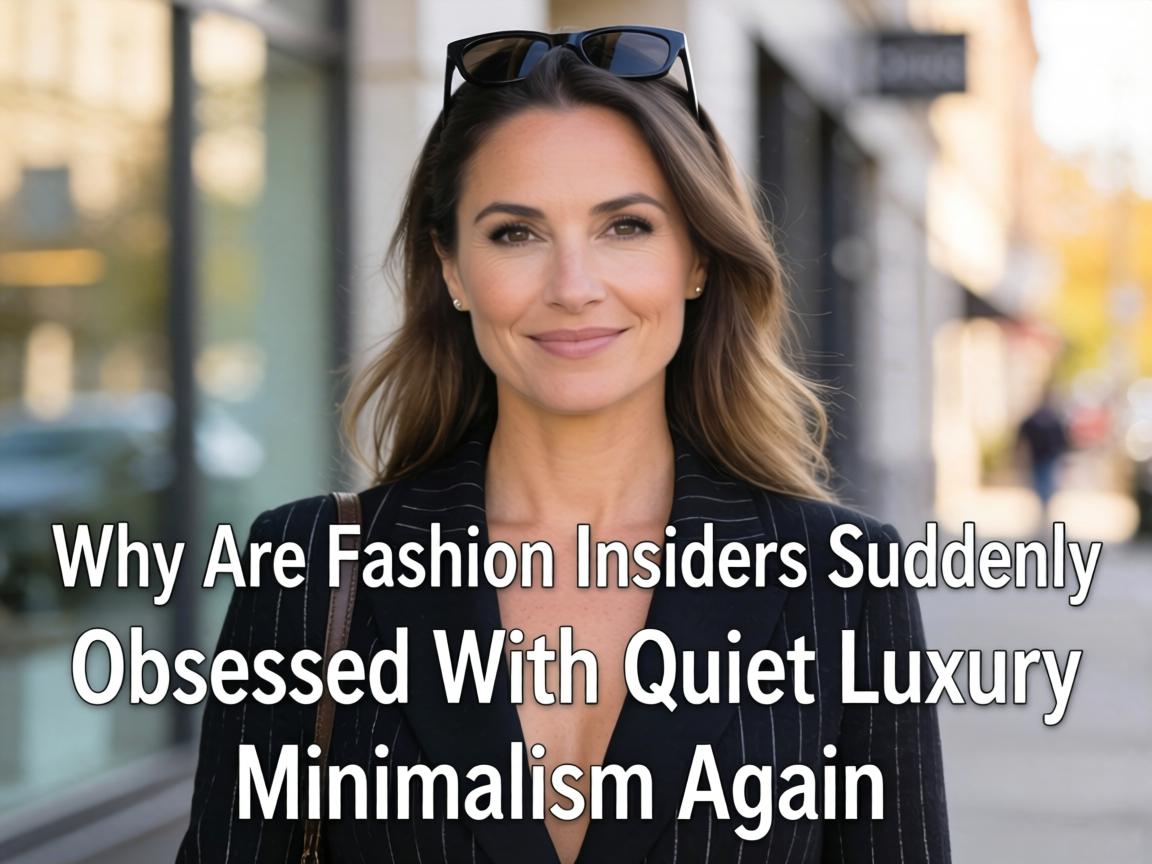 Why Are Fashion Insiders Suddenly Obsessed With Quiet Luxury Minimalism Again