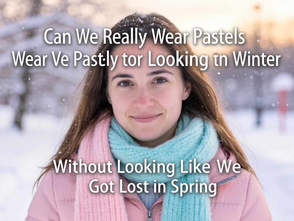 Can We Really Wear Pastels in Winter Without Looking Like We Got Lost in Spring