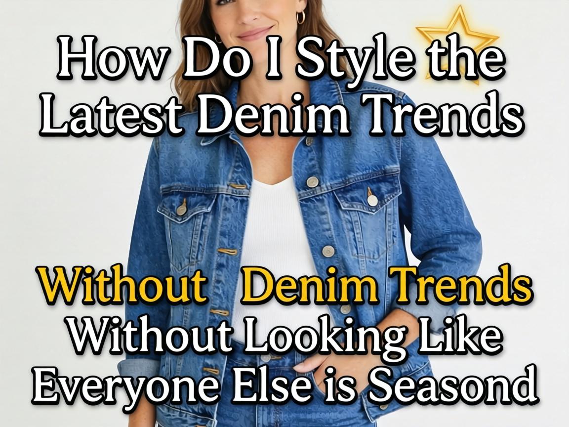 How Do I Style the Latest Denim Trends Without Looking Like Everyone Else This Season