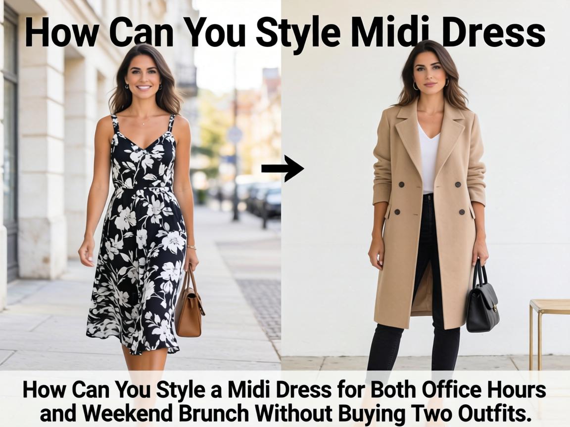 How Can You Style a Midi Dress for Both Office Hours and Weekend Brunch Without Buying Two Outfits