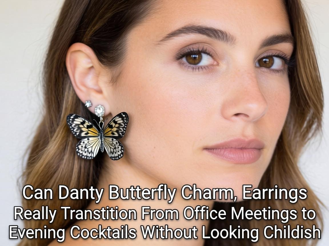 Can Dainty Butterfly Charm Earrings Really Transition From Office Meetings to Evening Cocktails Without Looking Childish