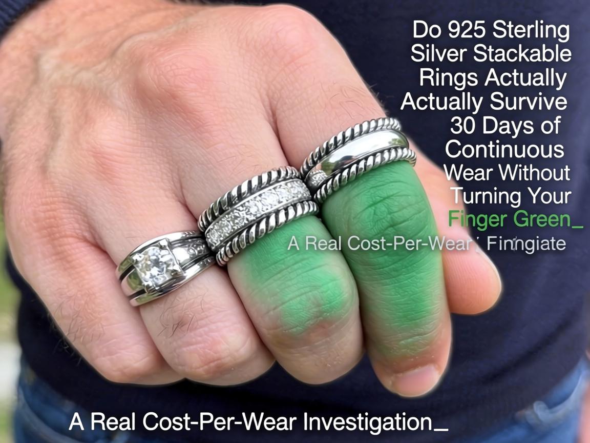 Do 925 Sterling Silver Stackable Rings Actually Survive 30 Days of Continuous Wear Without Turning Your Finger Green_ A Real Cost-Per-Wear Investigation