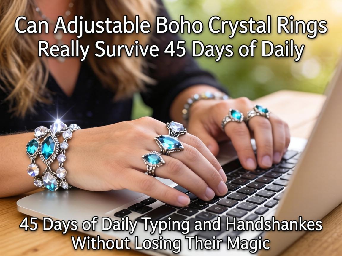 Can Adjustable Boho Crystal Rings Really Survive 45 Days of Daily Typing and Handshakes Without Losing Their Magic