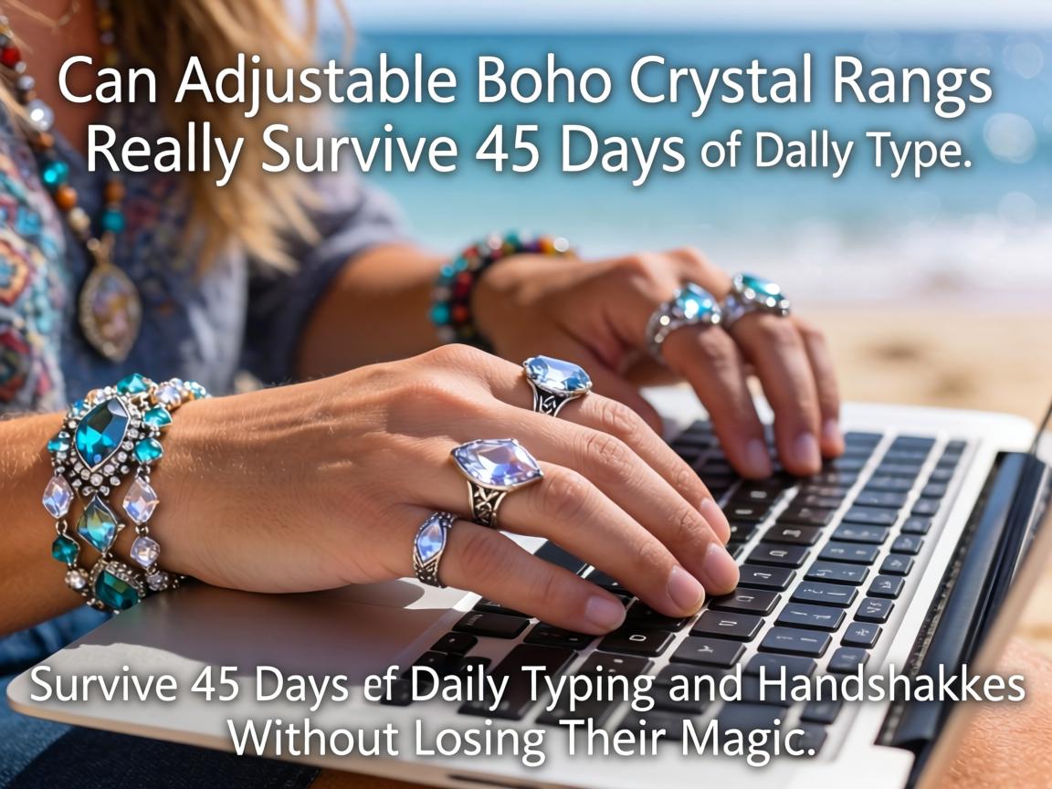 Can Adjustable Boho Crystal Rings Really Survive 45 Days of Daily Typing and Handshakes Without Losing Their Magic
