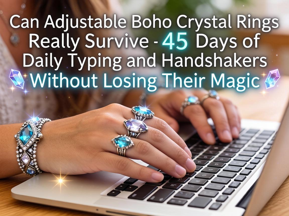 Can Adjustable Boho Crystal Rings Really Survive 45 Days of Daily Typing and Handshakes Without Losing Their Magic