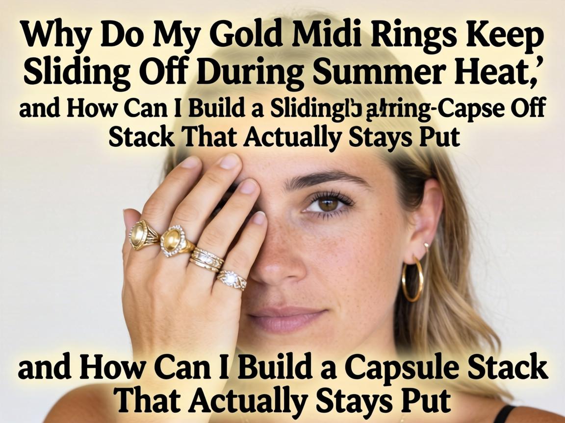 Why Do My Gold Midi Rings Keep Sliding Off During Summer Heat, and How Can I Build a Capsule Stack That Actually Stays Put