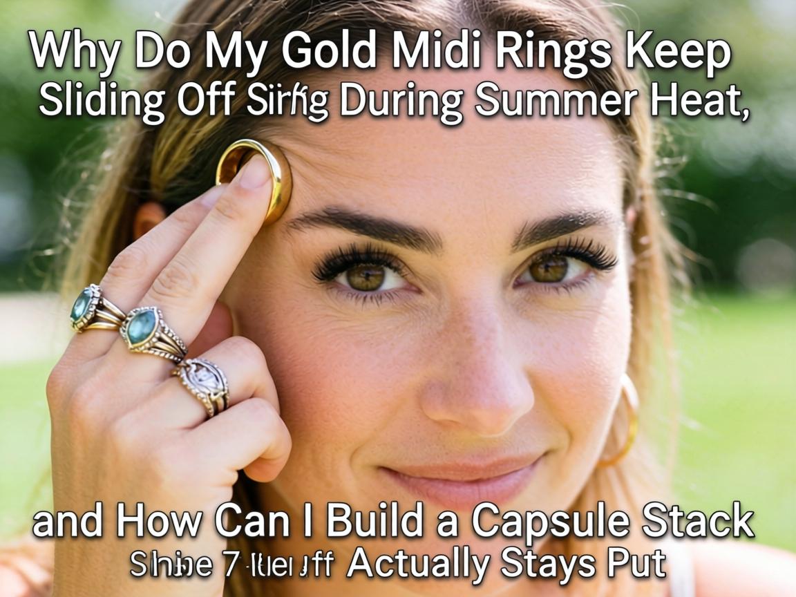 Why Do My Gold Midi Rings Keep Sliding Off During Summer Heat, and How Can I Build a Capsule Stack That Actually Stays Put