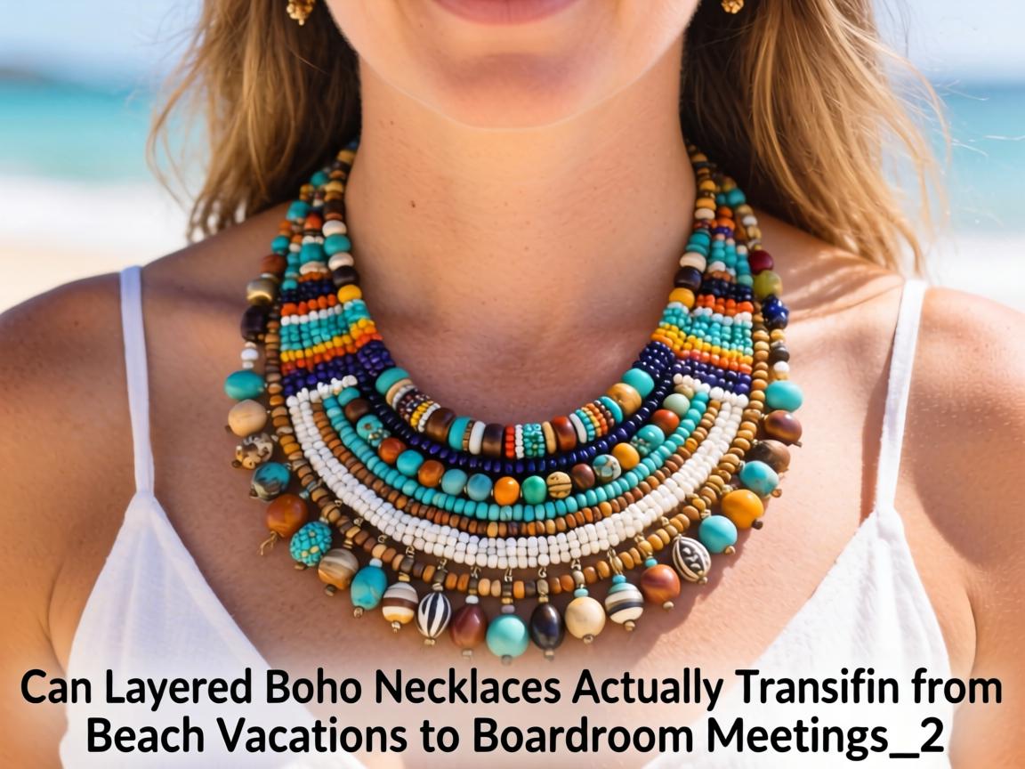 Can Layered Boho Beaded Necklaces Actually Transition from Beach Vacations to Boardroom Meetings__2