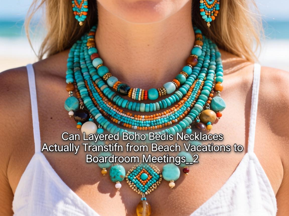 Can Layered Boho Beaded Necklaces Actually Transition from Beach Vacations to Boardroom Meetings__2