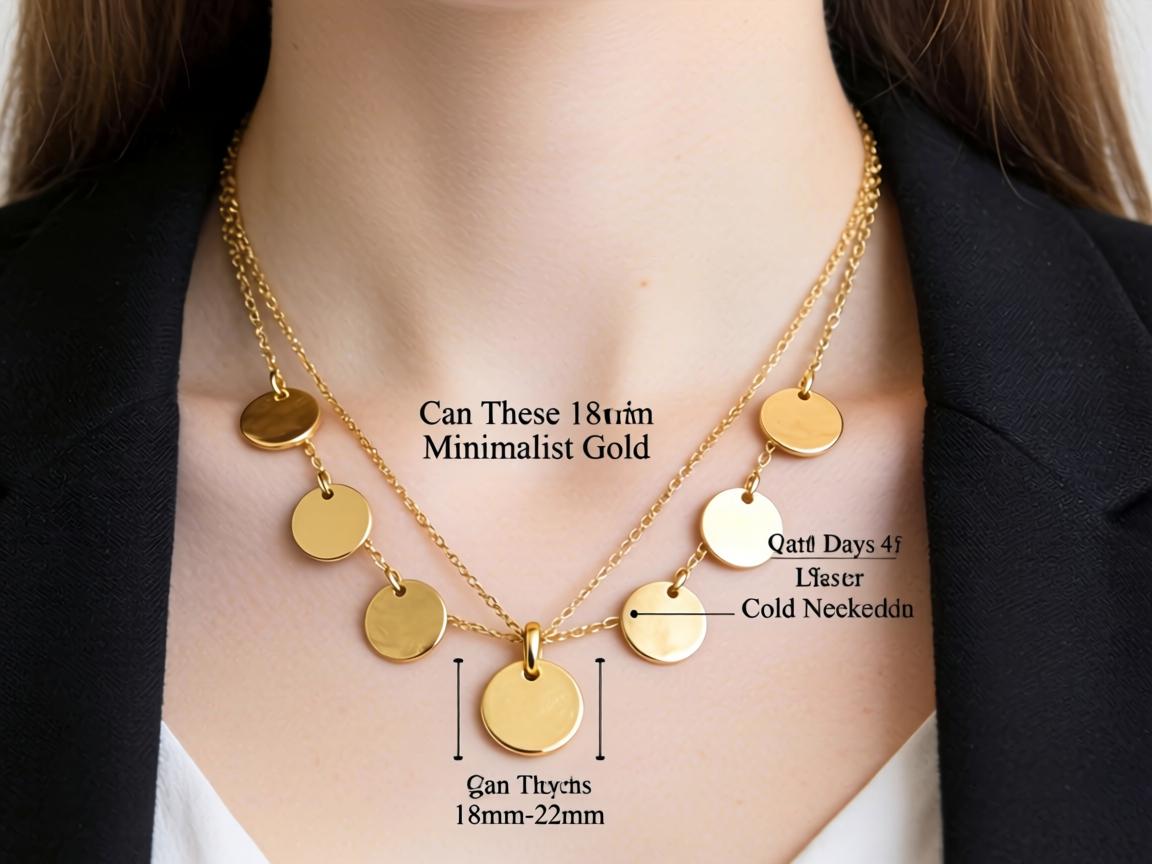 Can These 18mm-22mm Minimalist Gold Disc Necklaces Really Maintain Their Luster Through 40 Days of Daily Office Commutes and Weekend Layering Without Professional Maintenance