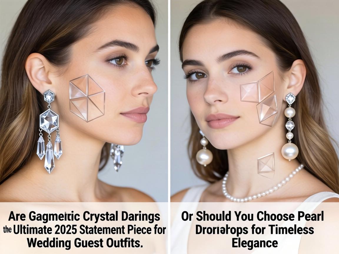 Are Geometric Crystal Dangle Earrings the Ultimate 2025 Statement Piece for Wedding Guest Outfits, or Should You Choose Pearl Drops for Timeless Elegance