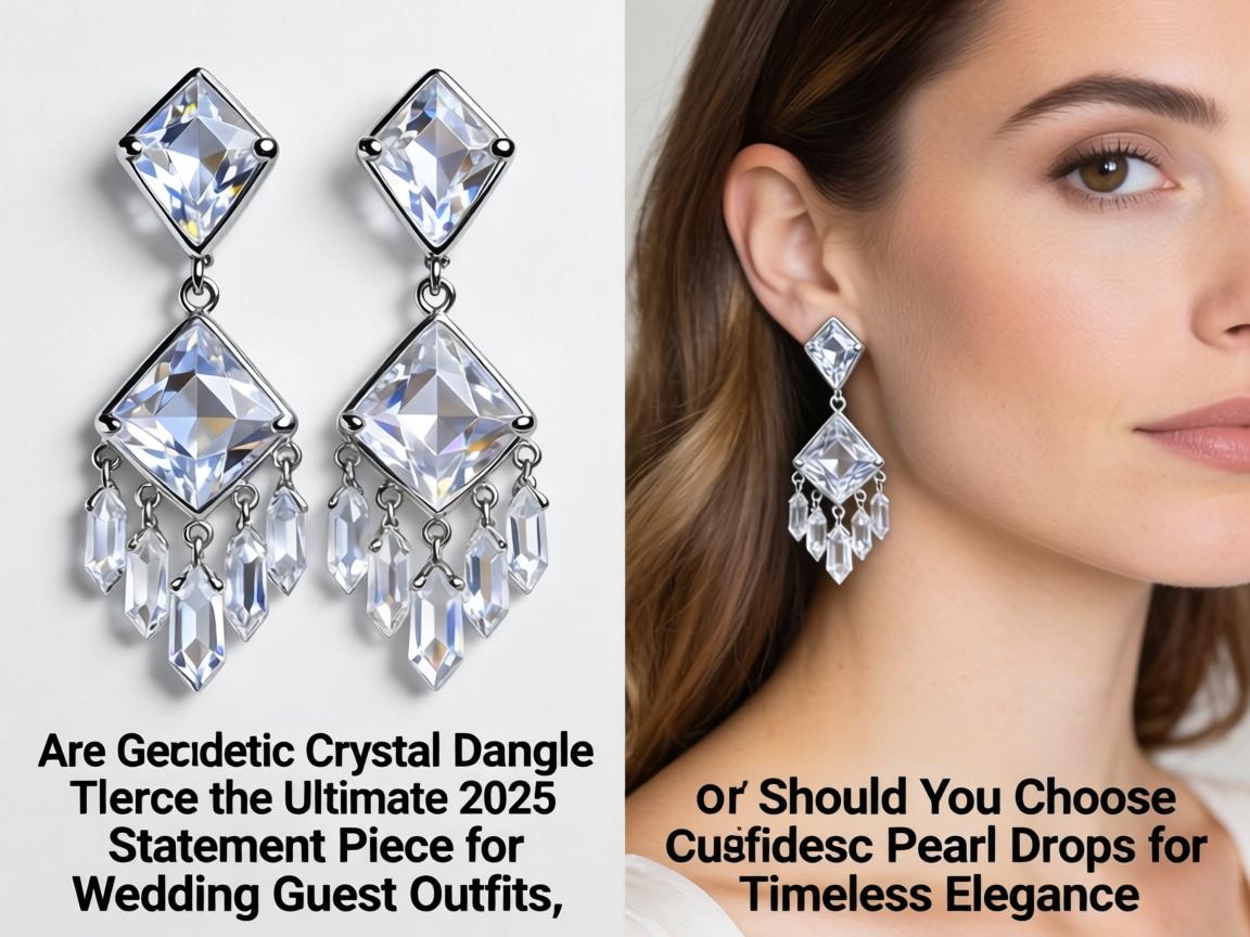 Are Geometric Crystal Dangle Earrings the Ultimate 2025 Statement Piece for Wedding Guest Outfits, or Should You Choose Pearl Drops for Timeless Elegance