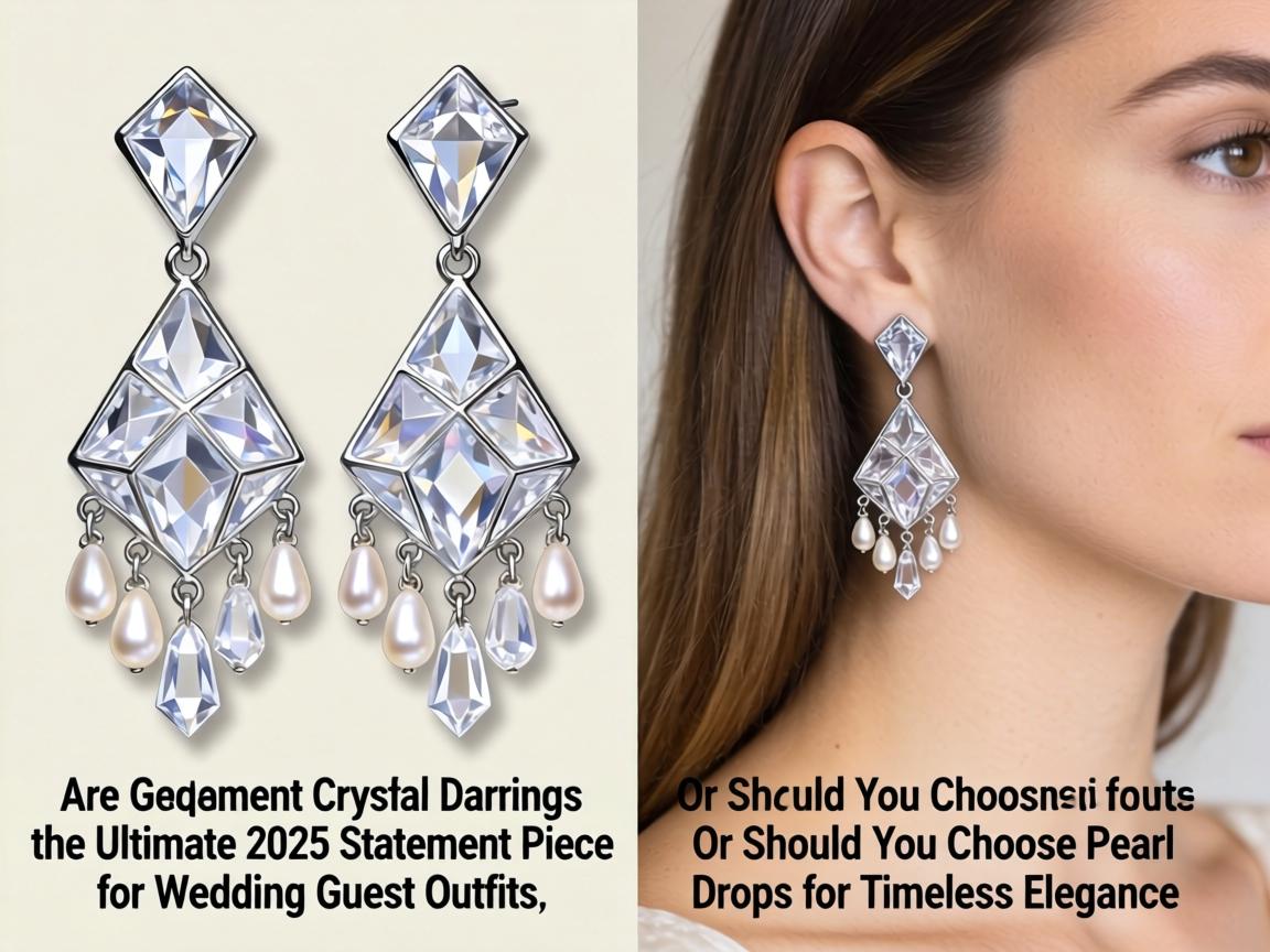 Are Geometric Crystal Dangle Earrings the Ultimate 2025 Statement Piece for Wedding Guest Outfits, or Should You Choose Pearl Drops for Timeless Elegance