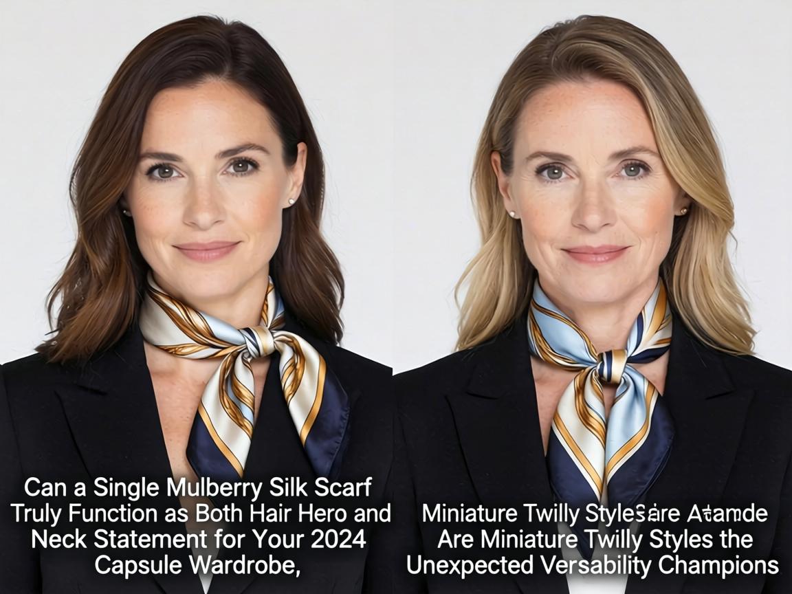 Can a Single Mulberry Silk Scarf Truly Function as Both Hair Hero and Neck Statement for Your 2024 Capsule Wardrobe, or Are Miniature Twilly Styles the Unexpected Versatility Champions