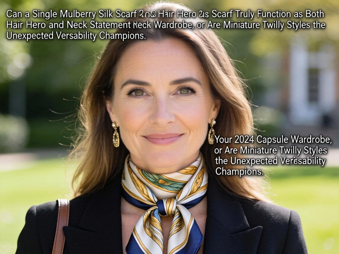 Can a Single Mulberry Silk Scarf Truly Function as Both Hair Hero and Neck Statement for Your 2024 Capsule Wardrobe, or Are Miniature Twilly Styles the Unexpected Versatility Champions