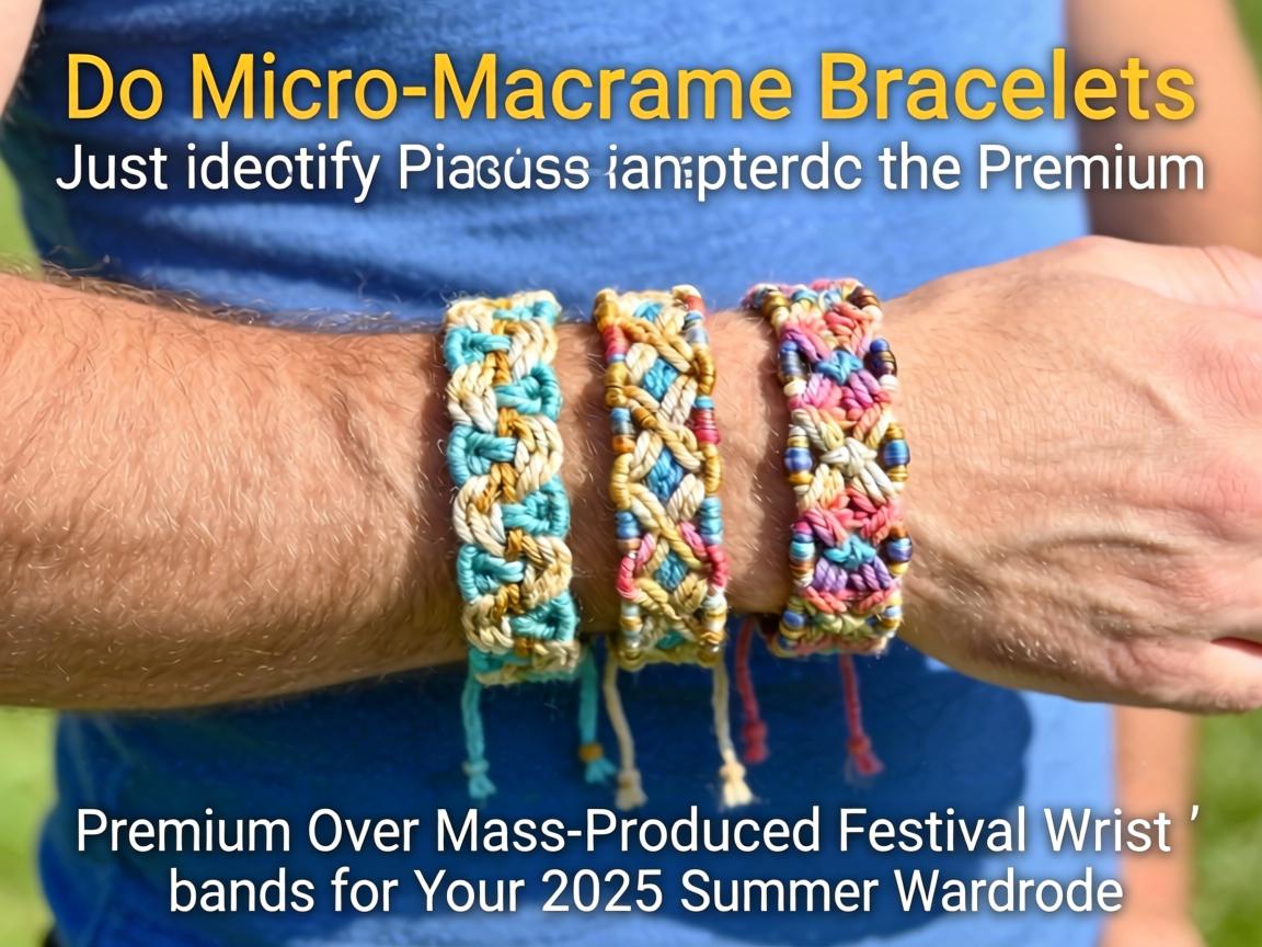Do Micro-Macrame Bracelets Justify the Premium Over Mass-Produced Festival Wristbands for Your 2025 Summer Wardrobe