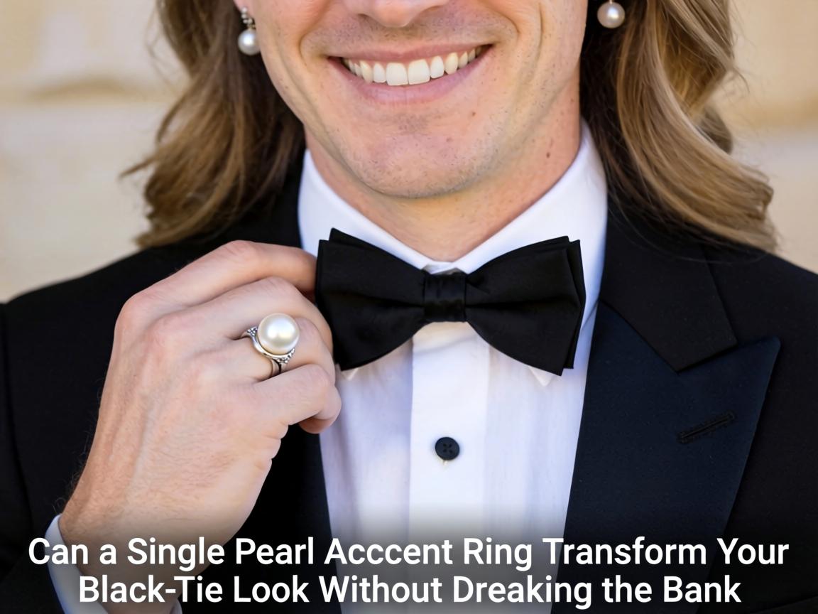 Can a Single Pearl Accent Ring Transform Your Black-Tie Look Without Breaking the Bank