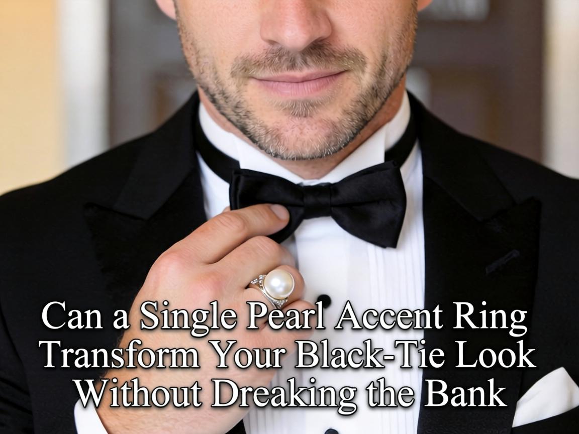Can a Single Pearl Accent Ring Transform Your Black-Tie Look Without Breaking the Bank