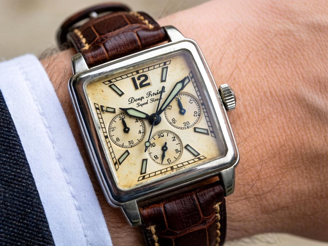 Does a Textured Square-Dial Leather Strap Watch Actually Develop the Promised Vintage Patina After 30 Days of Daily Office-to-Weekend Wear