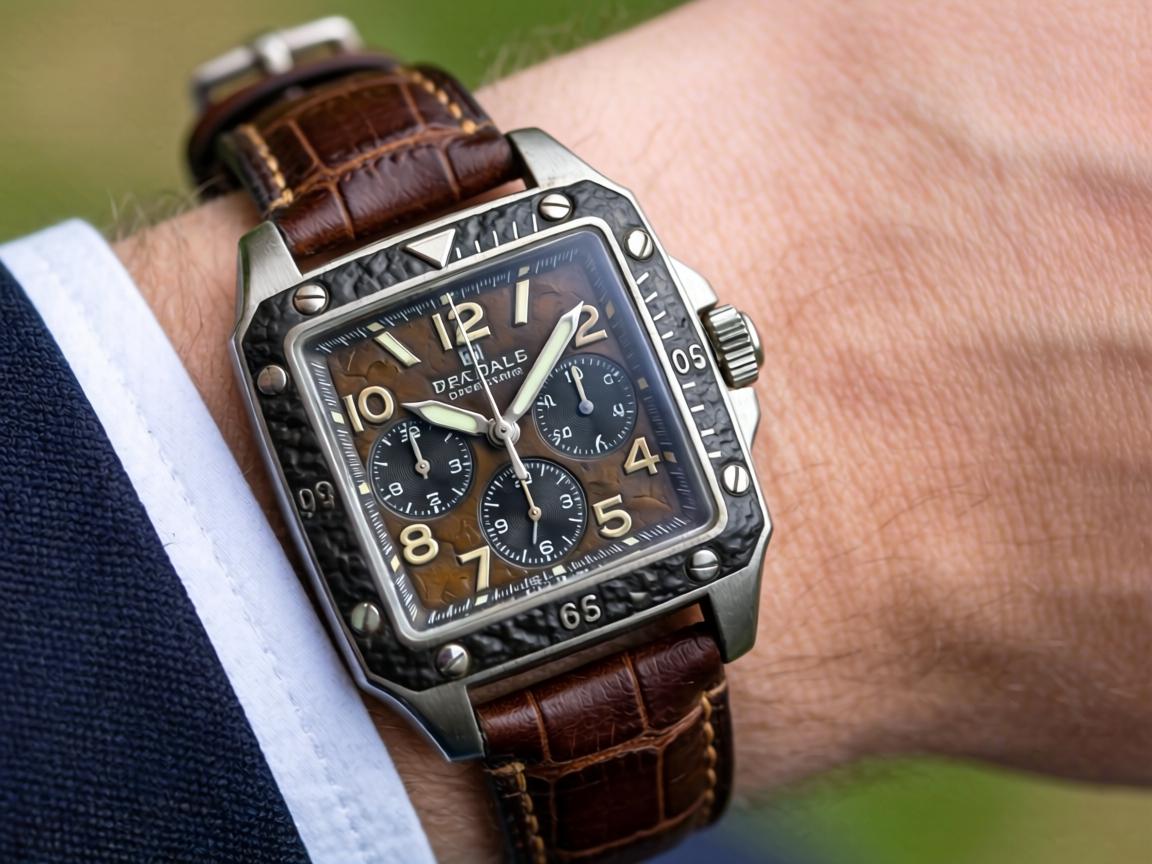 Does a Textured Square-Dial Leather Strap Watch Actually Develop the Promised Vintage Patina After 30 Days of Daily Office-to-Weekend Wear