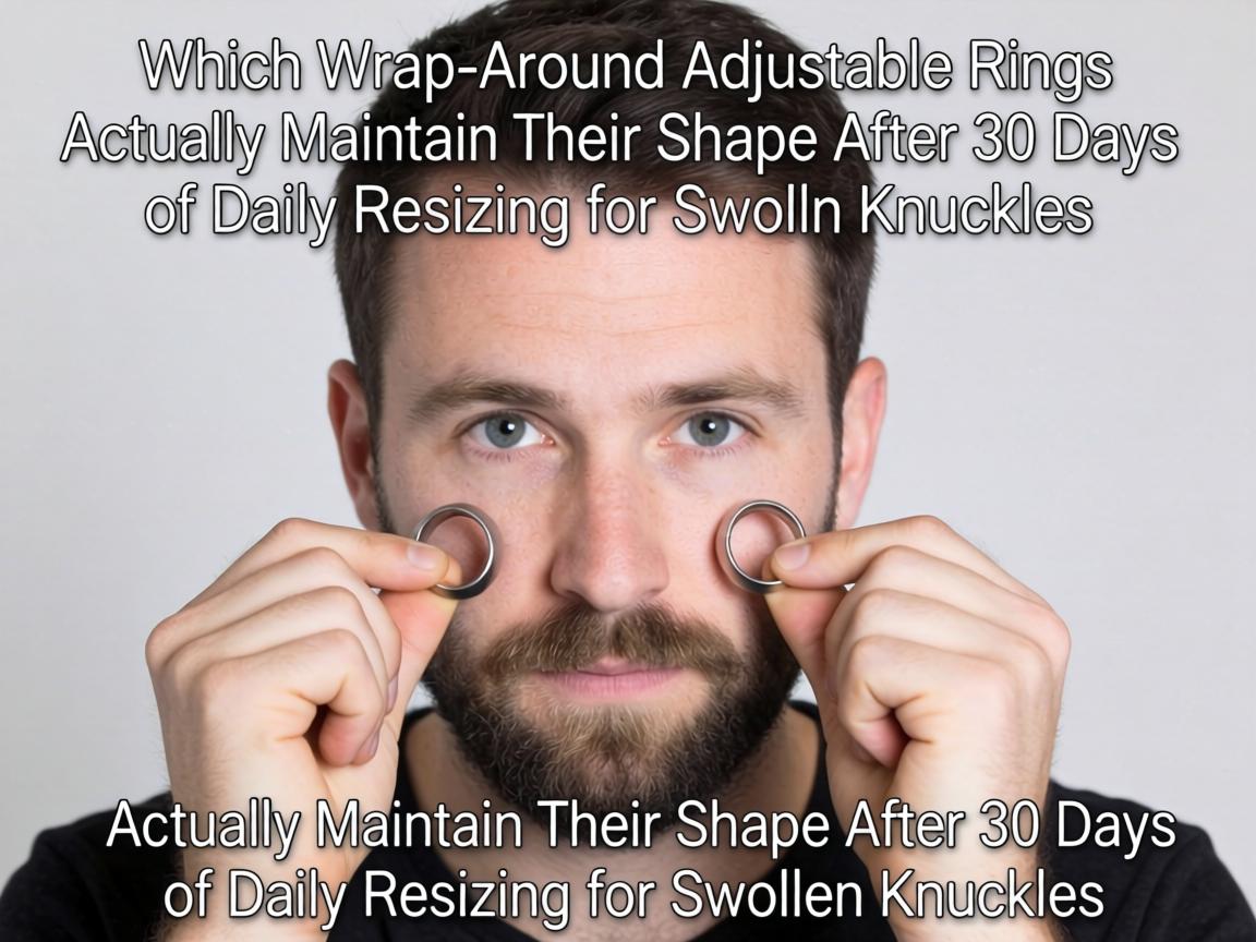 Which Wrap-Around Adjustable Rings Actually Maintain Their Shape After 30 Days of Daily Resizing for Swollen Knuckles