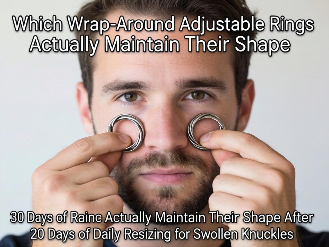 Which Wrap-Around Adjustable Rings Actually Maintain Their Shape After 30 Days of Daily Resizing for Swollen Knuckles